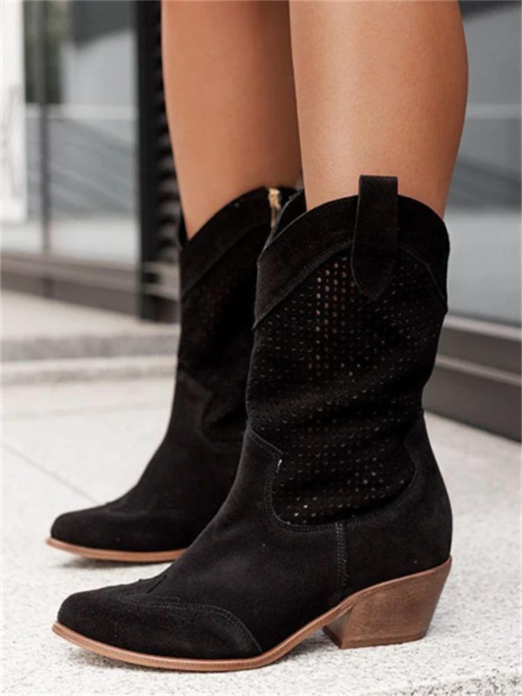 Emma | Stylische Trendige Cowboy-Stiefel Damen