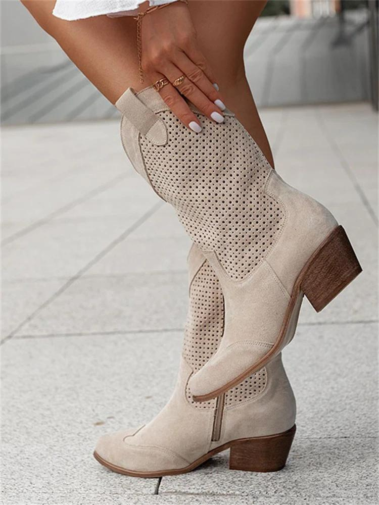 Emma | Stylische Trendige Cowboy-Stiefel Damen
