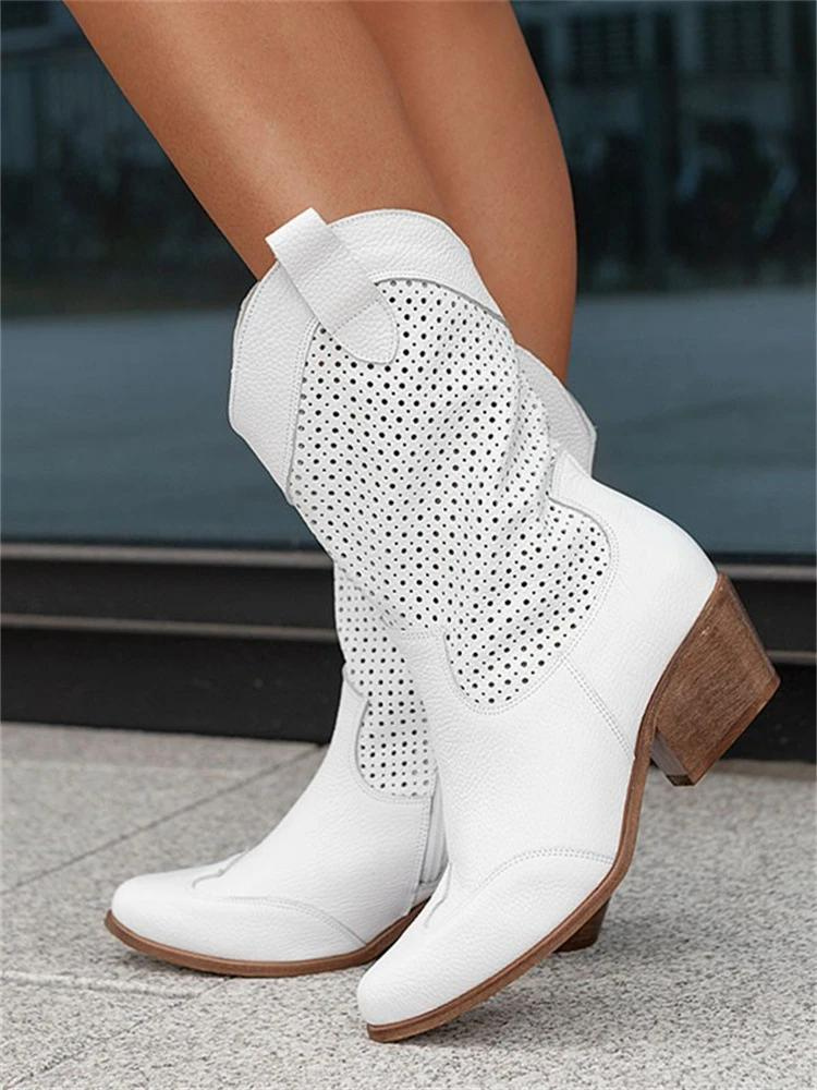 Emma | Stylische Trendige Cowboy-Stiefel Damen
