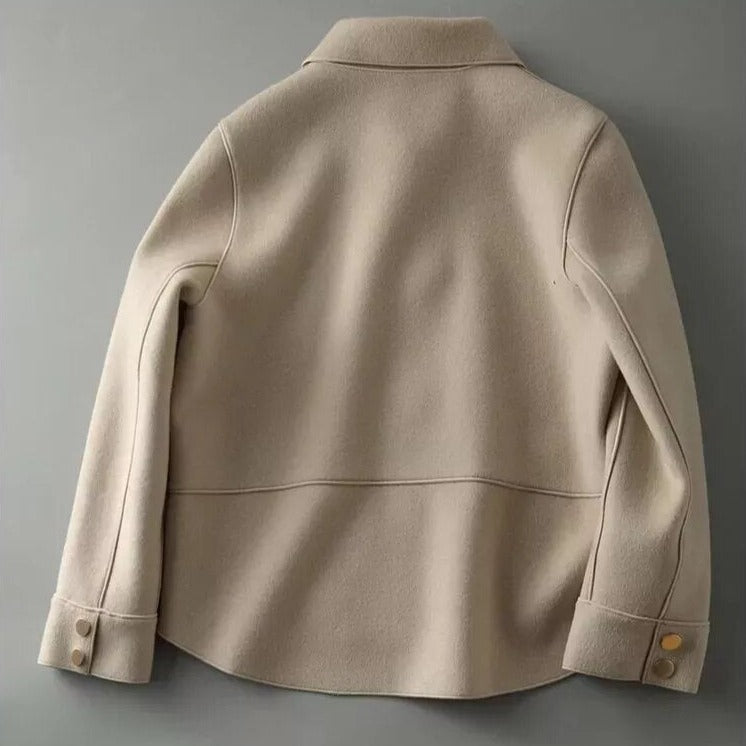 Alina | Damen Winter Wollmantel mit Lockerer Passform