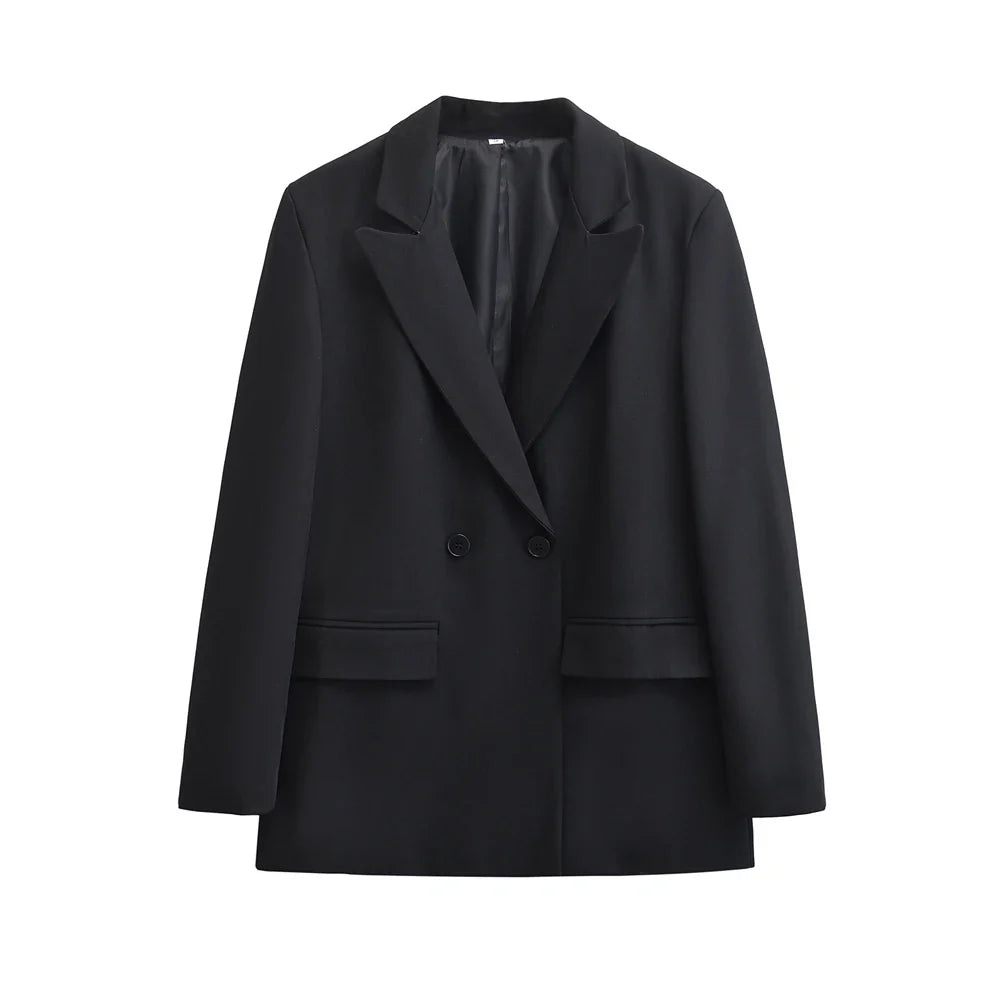 Monika | Bequemer Winterblazer für Damen mit Knöpfen und Taschen