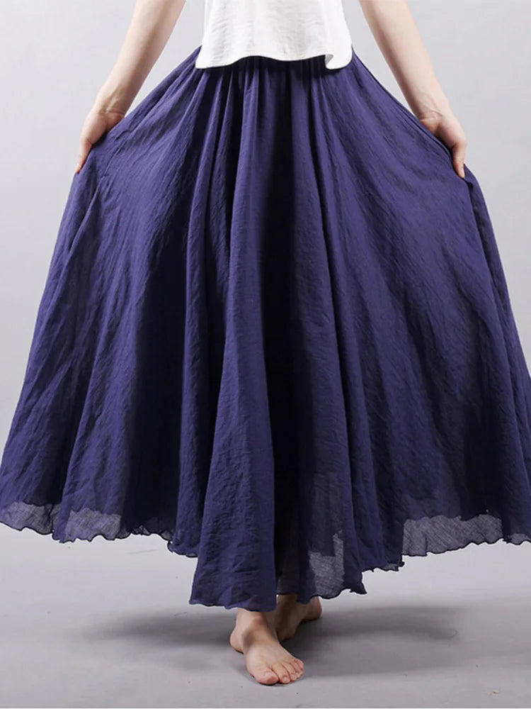 Petra | Luftiger Maxi-Rock mit Hoher Taille