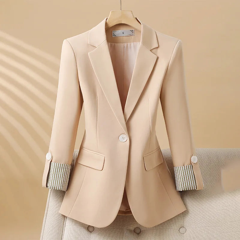 Marissa | Damen Winter Klassischer Blazer mit Knöpfen