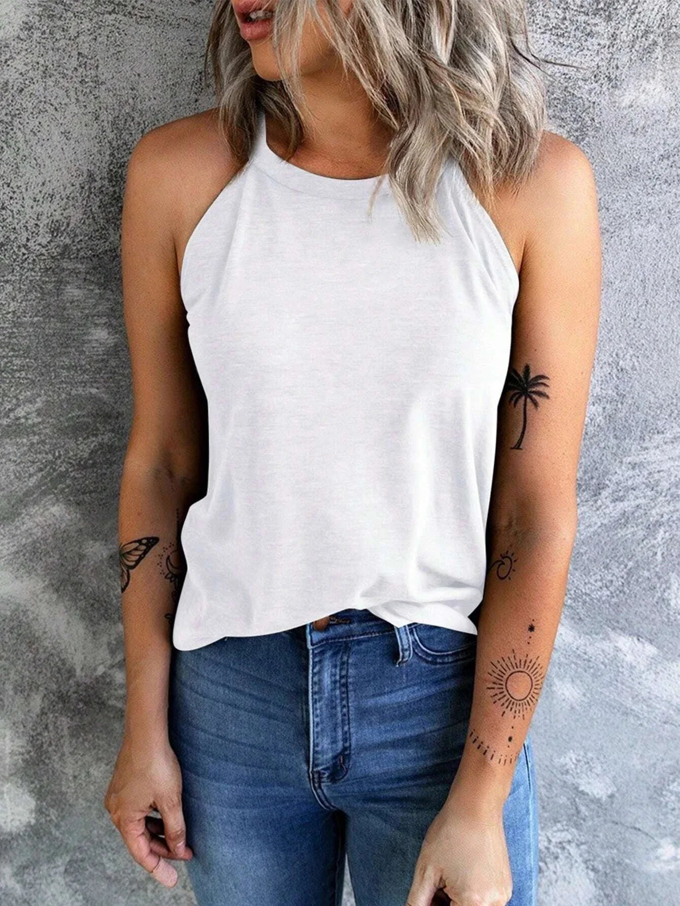 Magdalena | Damen Sommer-Freizeit-Tanktop ohne Ärmel