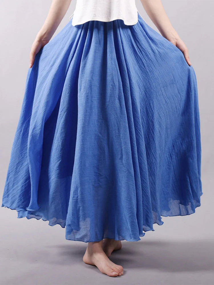 Petra | Luftiger Maxi-Rock mit Hoher Taille