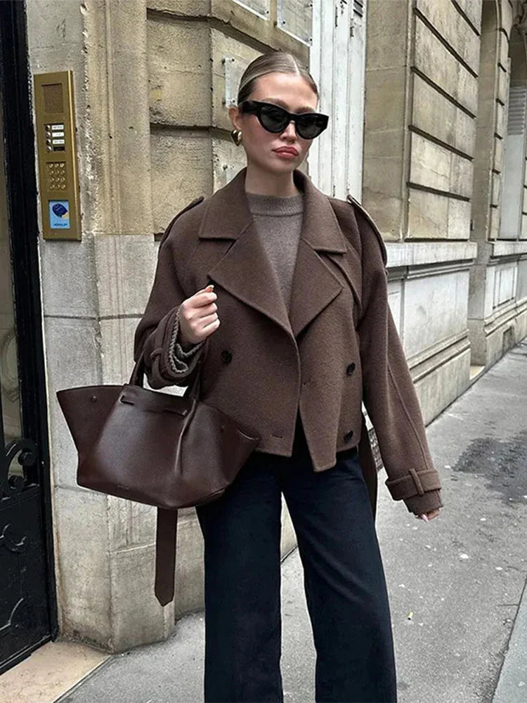 Isabella | Frauen Winterjacke mit Taillengürtel