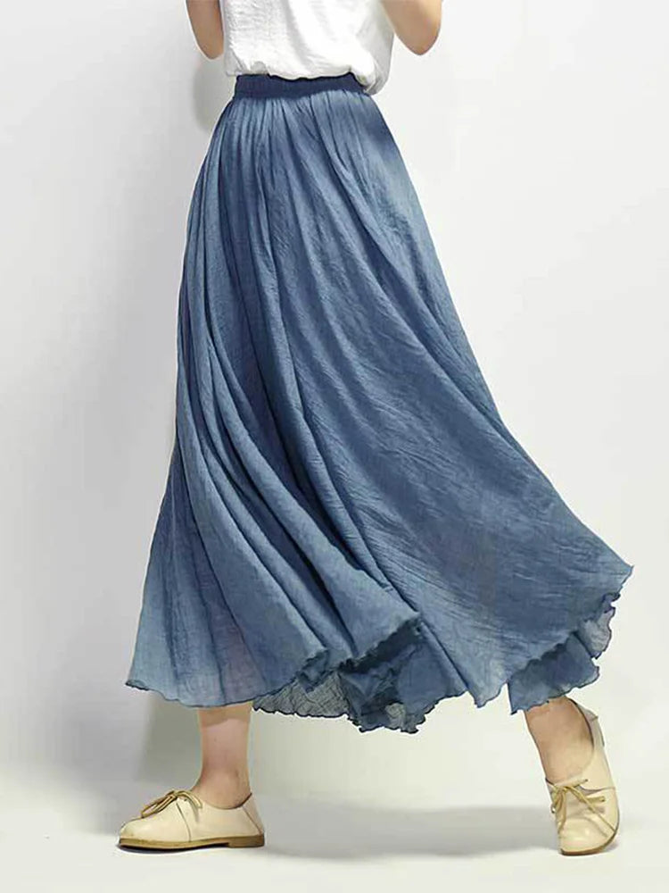 Petra | Luftiger Maxi-Rock mit Hoher Taille