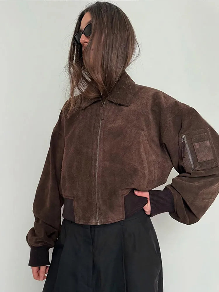 Leonie | Frauen Winter-Bomberjacke mit Reißverschluss