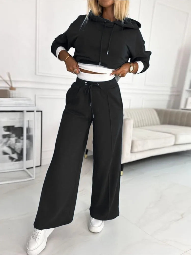 Frieda | Damen Lässiges Zweiteiliges Hoodie Set