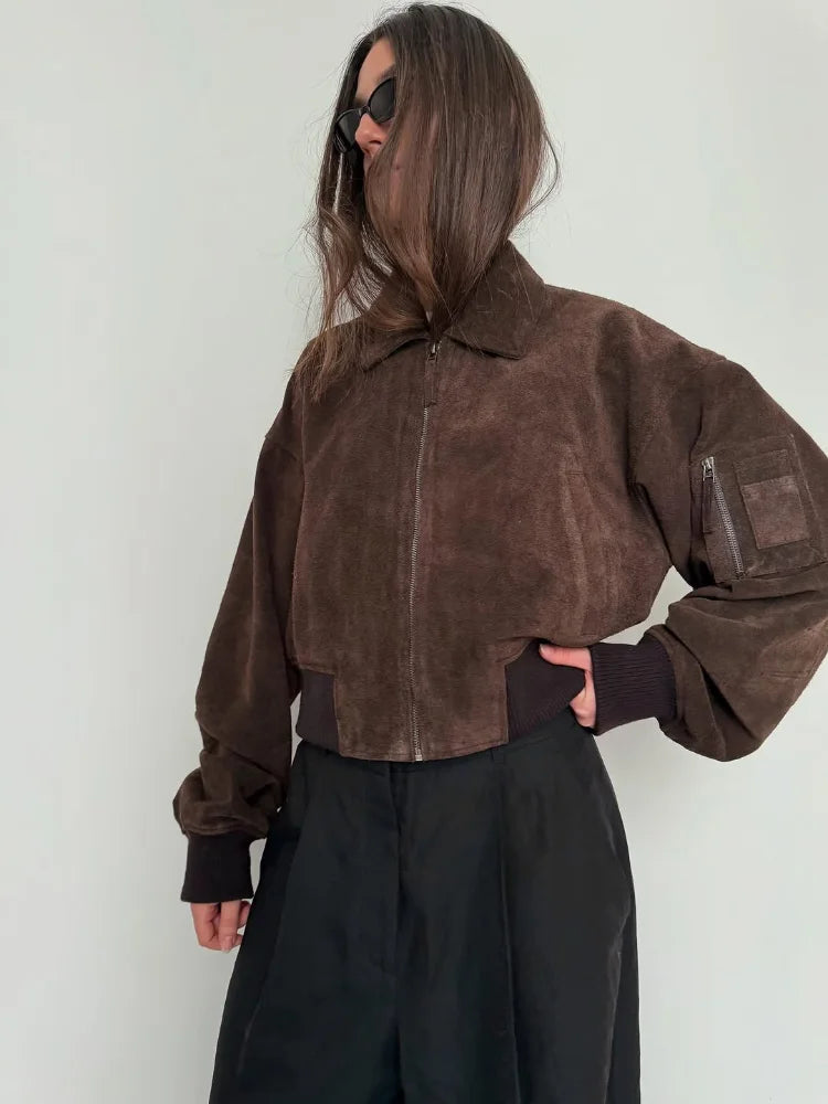 Leonie | Frauen Winter-Bomberjacke mit Reißverschluss