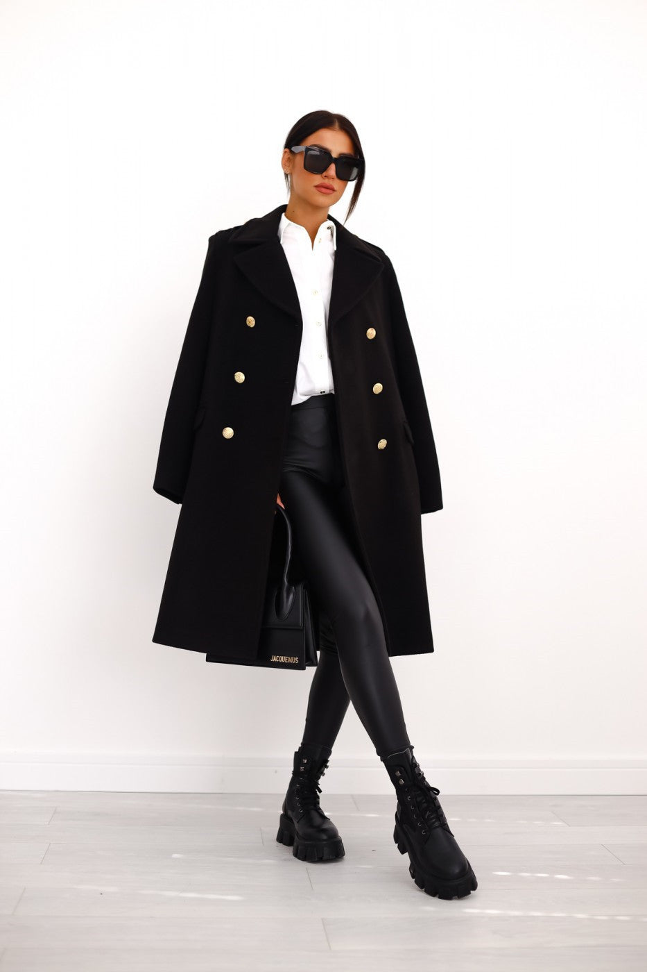 Sandra | Damen Winter Zweireihiger Mantel