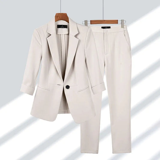 Monika | Maßgeschneiderter Business Anzug für Damen Zweiteiliges Set