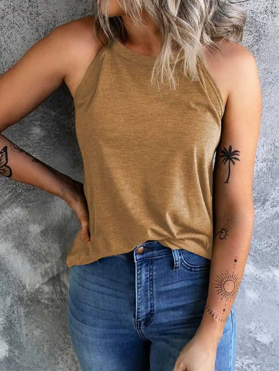 Magdalena | Damen Sommer-Freizeit-Tanktop ohne Ärmel