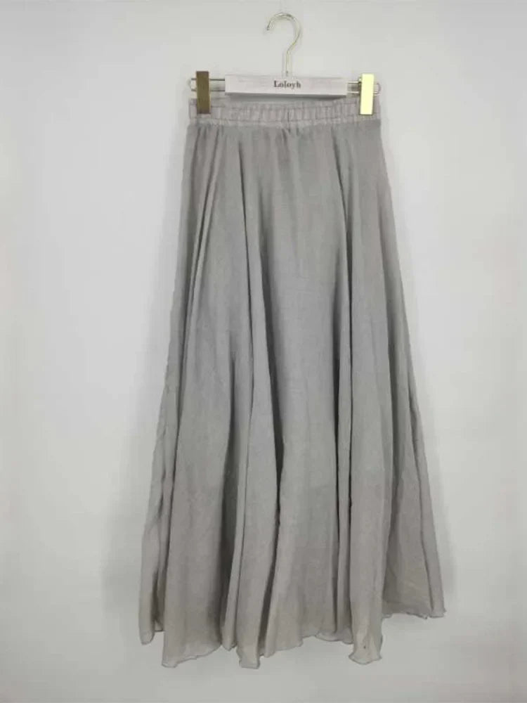 Petra | Luftiger Maxi-Rock mit Hoher Taille