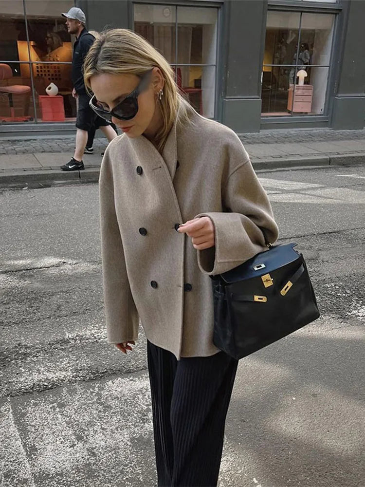 Britta | Damen Winter-Doppelreihermantel