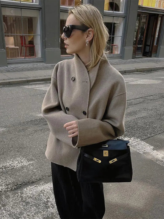 Britta | Damen Winter-Doppelreihermantel