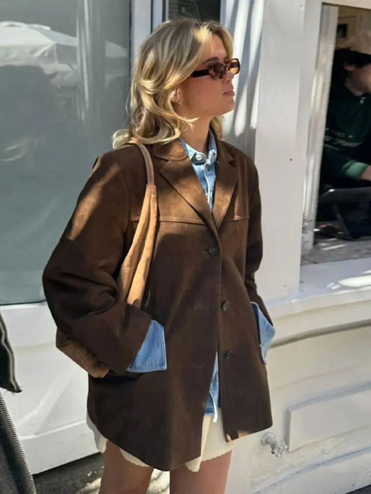 Felicia | Stilvolle Freizeitjacke in Braun