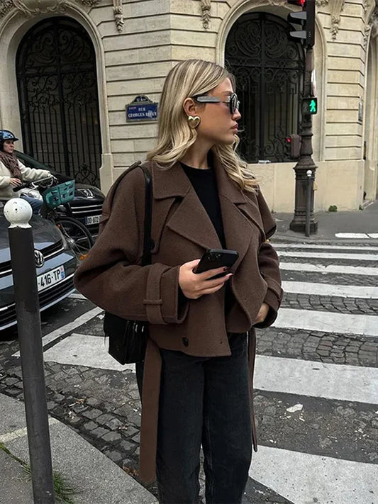 Isabella | Frauen Winterjacke mit Taillengürtel