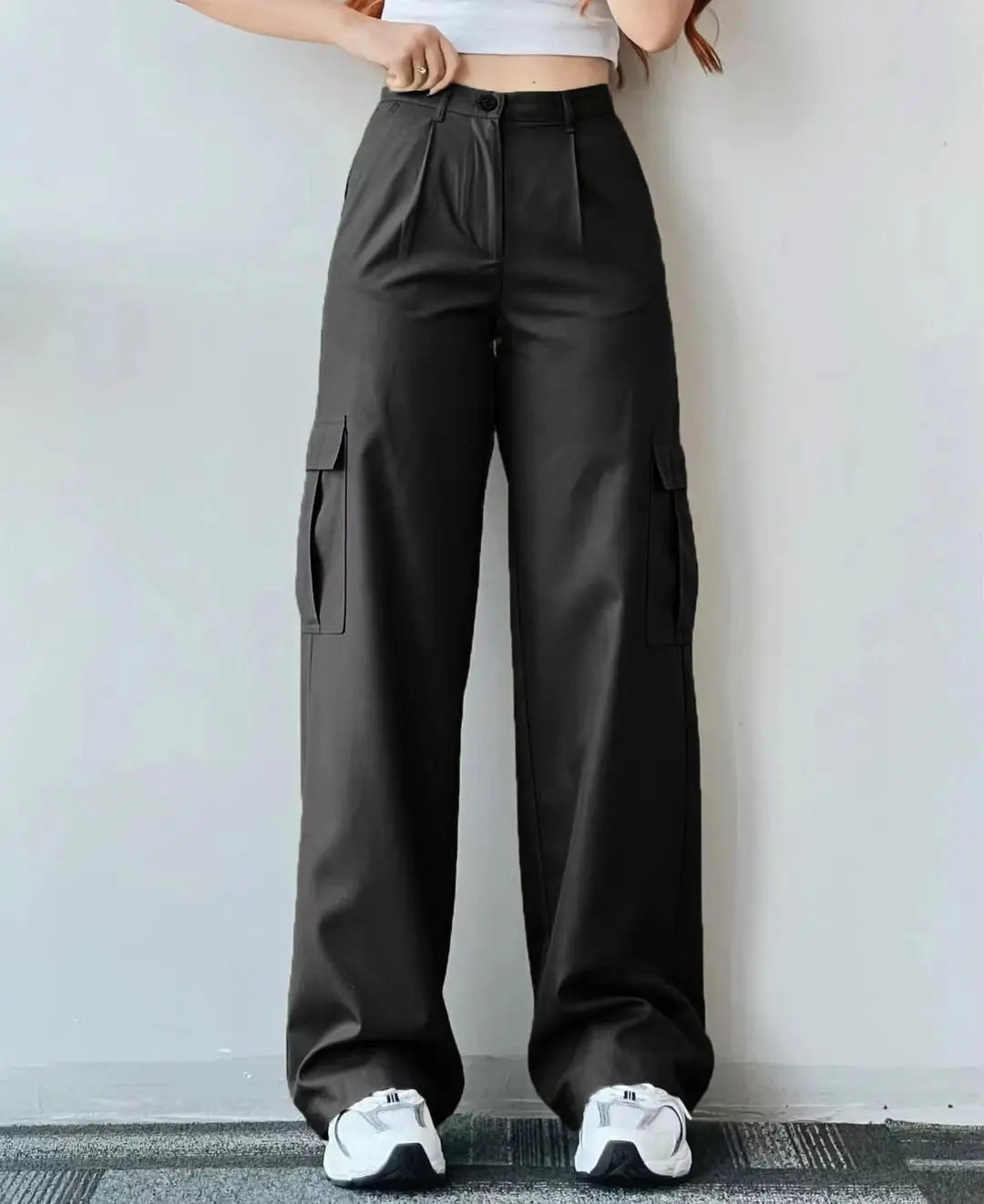 Kerstin | Damen Winter-Cargohose mit Hohem Bund