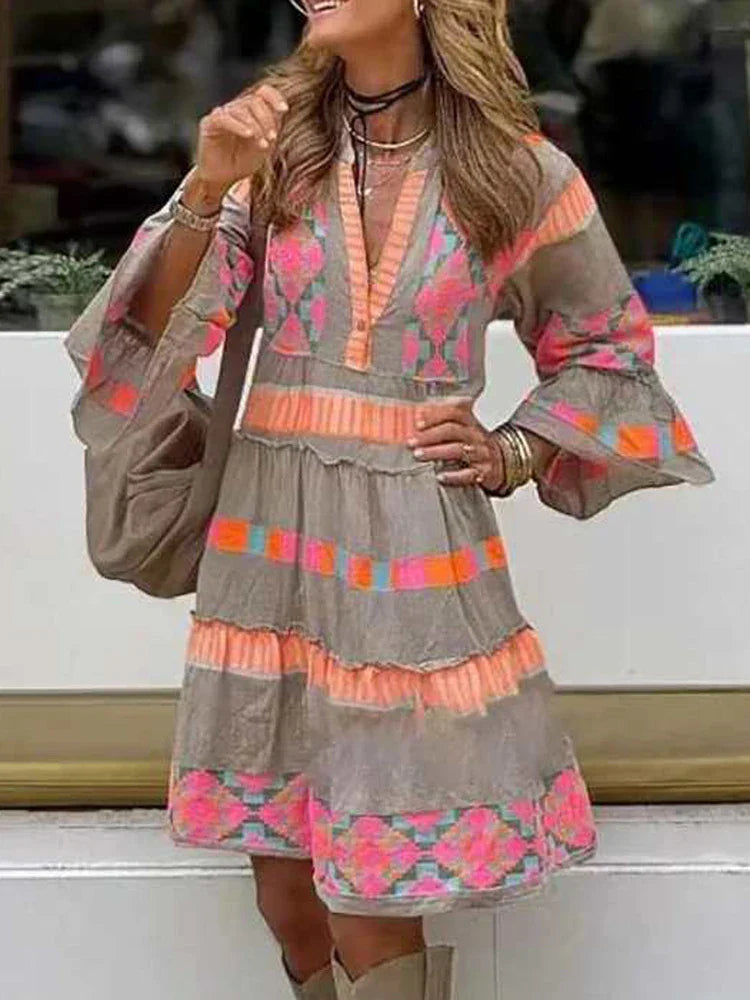 Kirsten | Bequemes Boho-Sommerkleid