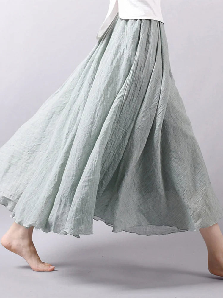 Petra | Luftiger Maxi-Rock mit Hoher Taille