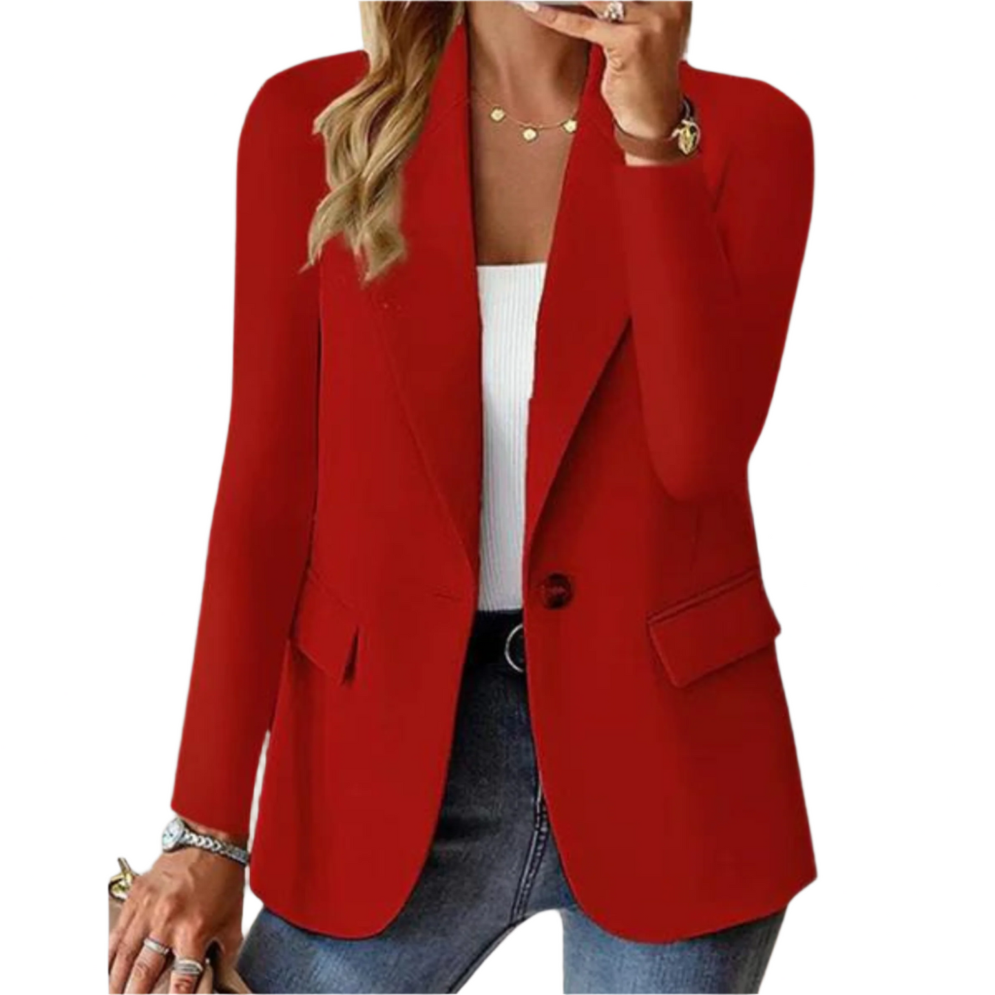 Sandra | Stilvoller Roter Freizeitblazer