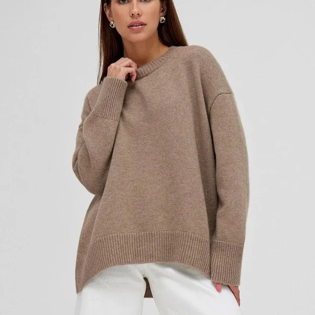 Leonie | Klassischer Damen-Kaschmirpullover