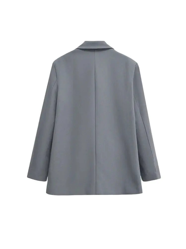 Monika | Bequemer Winterblazer für Damen mit Knöpfen und Taschen