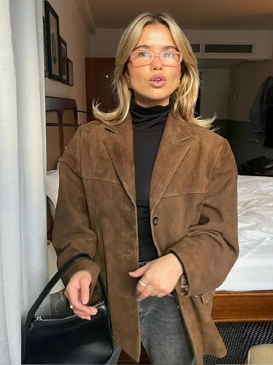 Felicia | Stilvolle Freizeitjacke in Braun