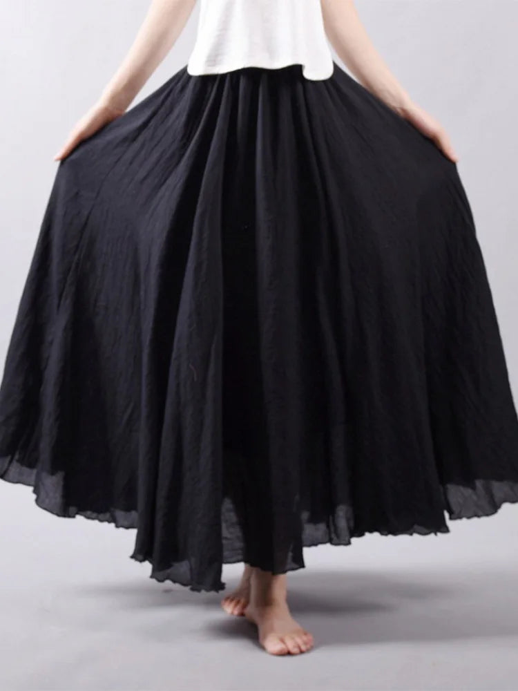 Petra | Luftiger Maxi-Rock mit Hoher Taille