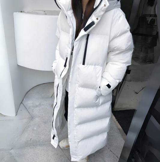 Elke | Warmer Langer Steppmantel