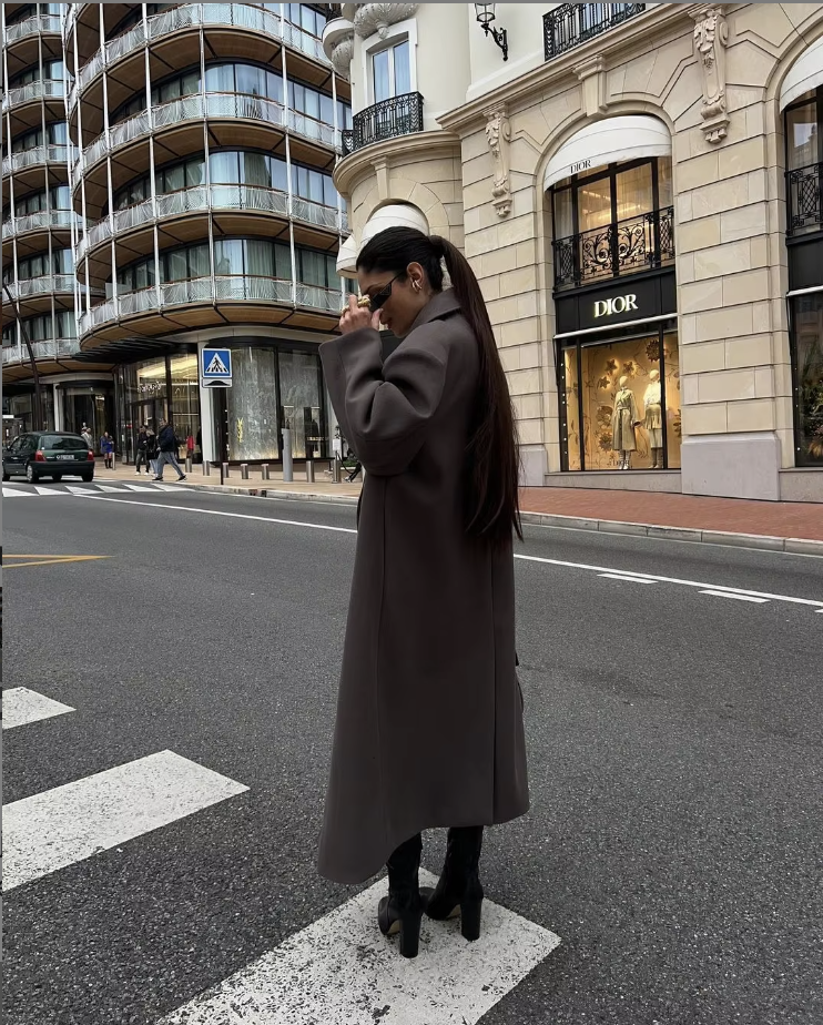 Marie | Damen Oversized Langer Wintermantel