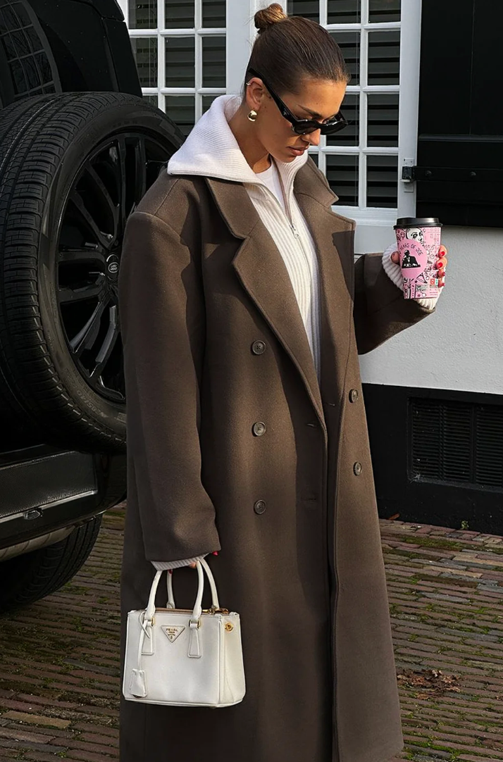 Marie | Damen Oversized Langer Wintermantel
