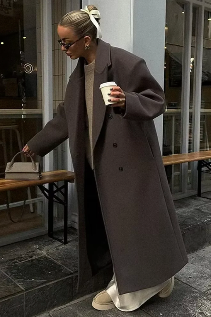 Marie | Damen Oversized Langer Wintermantel