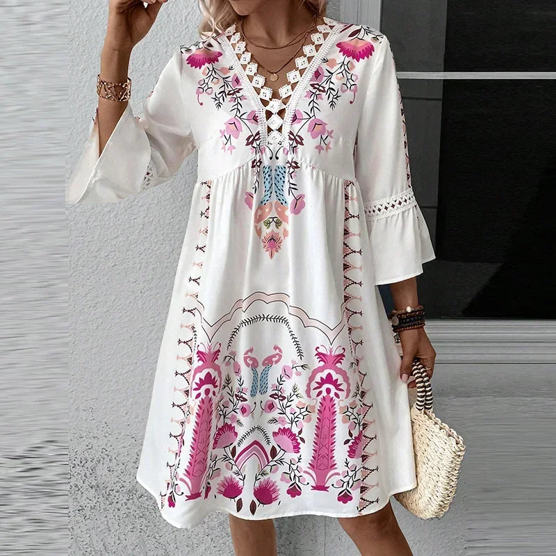 Kirsten | Bequemes Boho-Sommerkleid