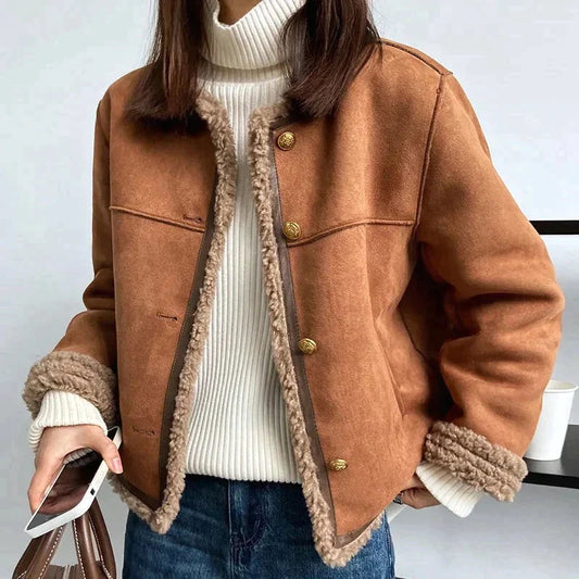 Renate | Gemütliche Damen-Winterjacke mit Fleecefutter