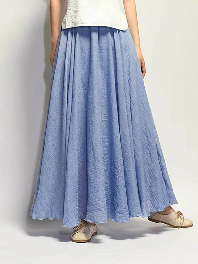 Petra | Luftiger Maxi-Rock mit Hoher Taille