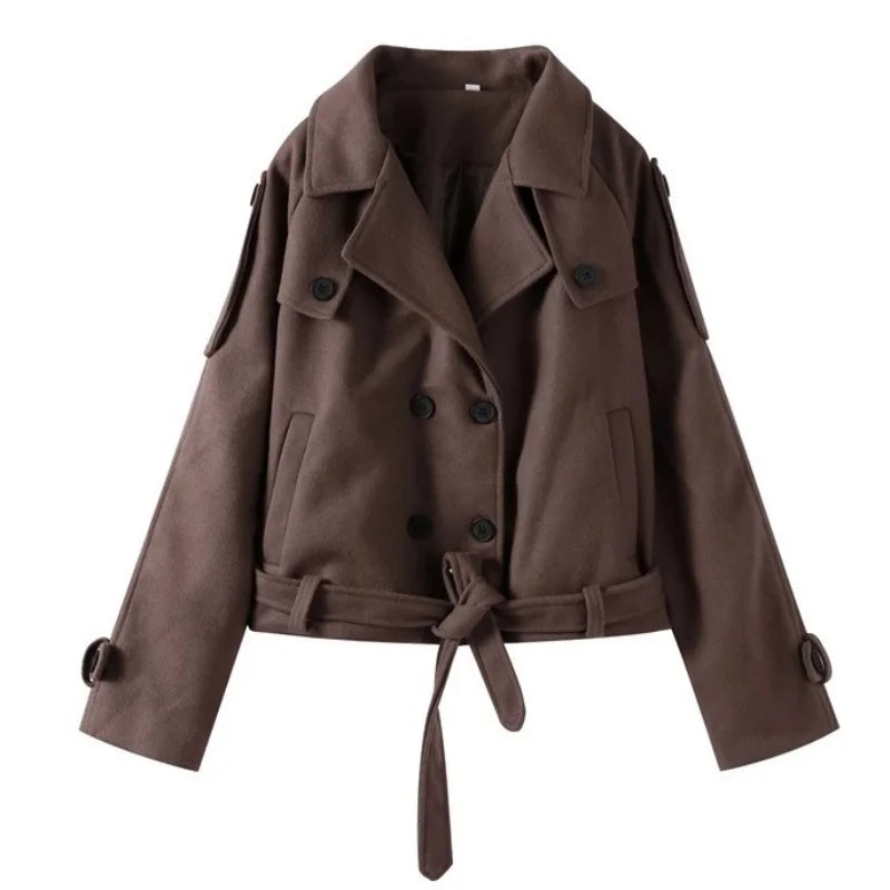 Isabella | Frauen Winterjacke mit Taillengürtel