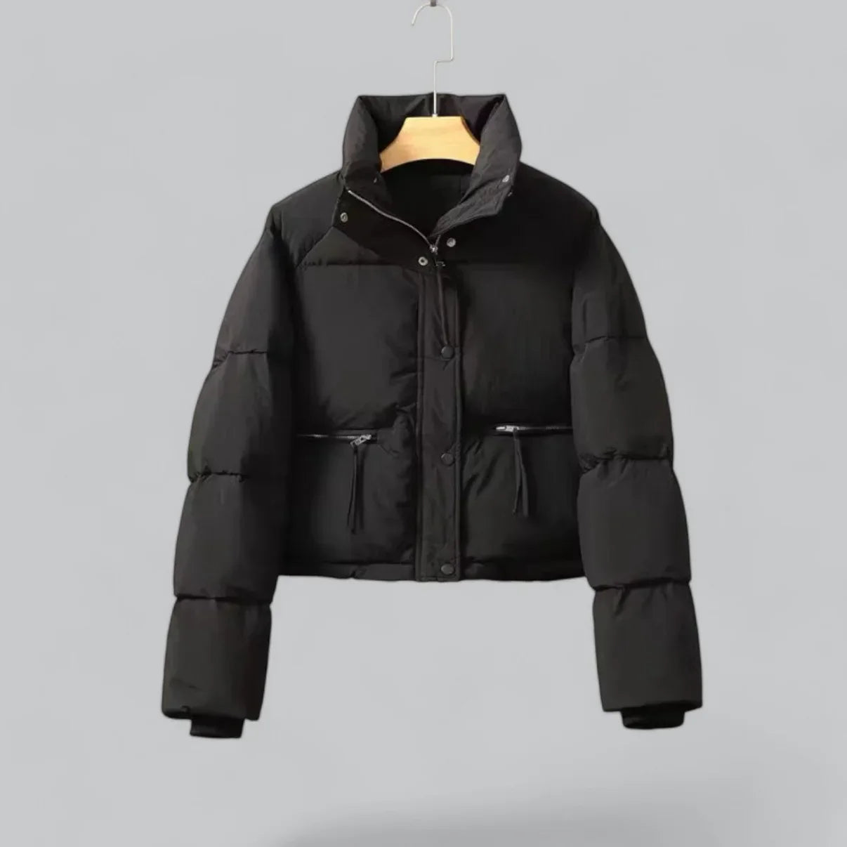 Annika | Damen Kurze Steppjacke mit Reißverschlusstaschen