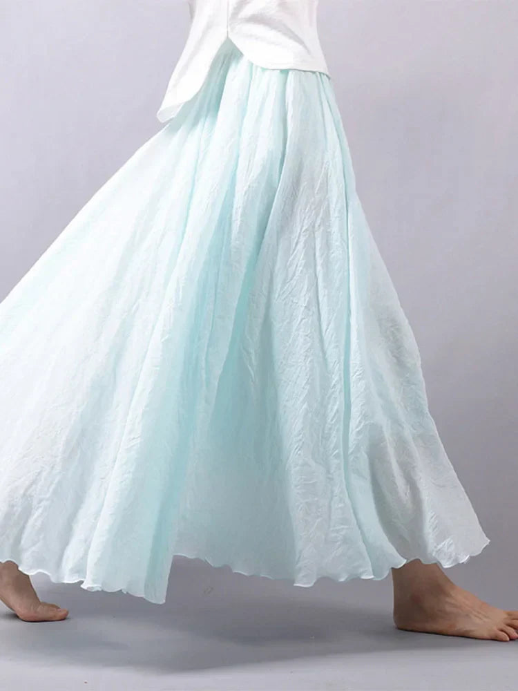 Petra | Luftiger Maxi-Rock mit Hoher Taille