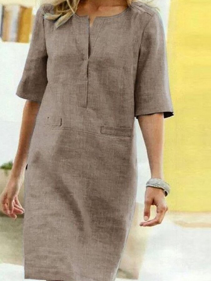 Daniela | Stylisches Kleid mit Kurzen Ärmeln