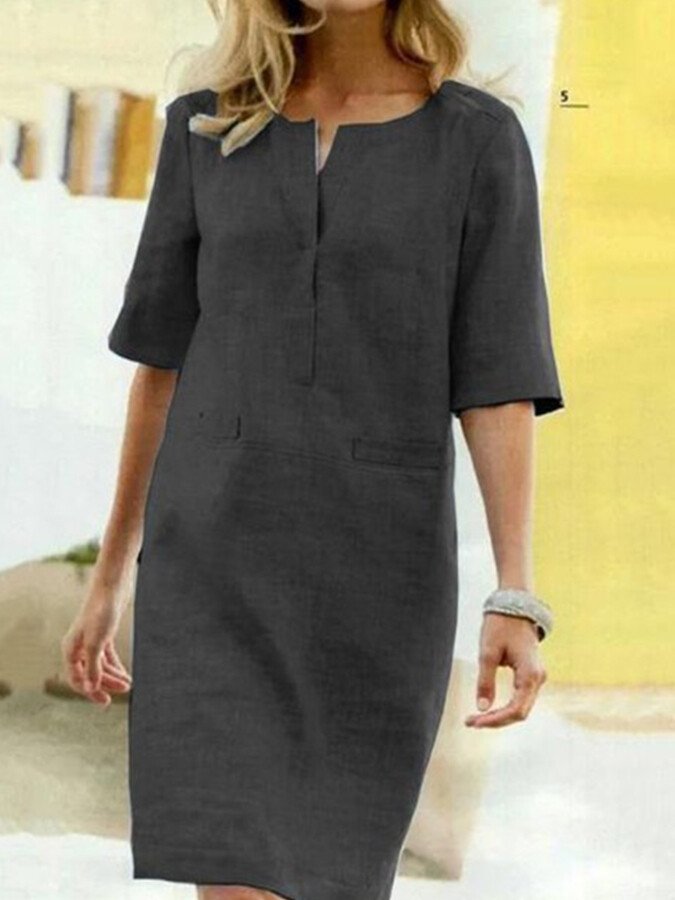 Daniela | Stylisches Kleid mit Kurzen Ärmeln