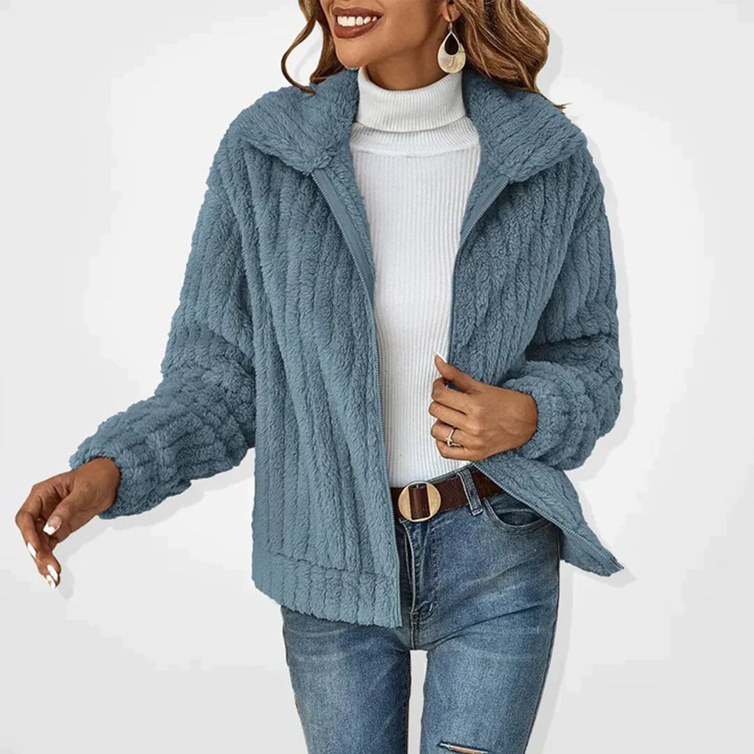 Karin | Stylische Flauschige Jacke Für Damen