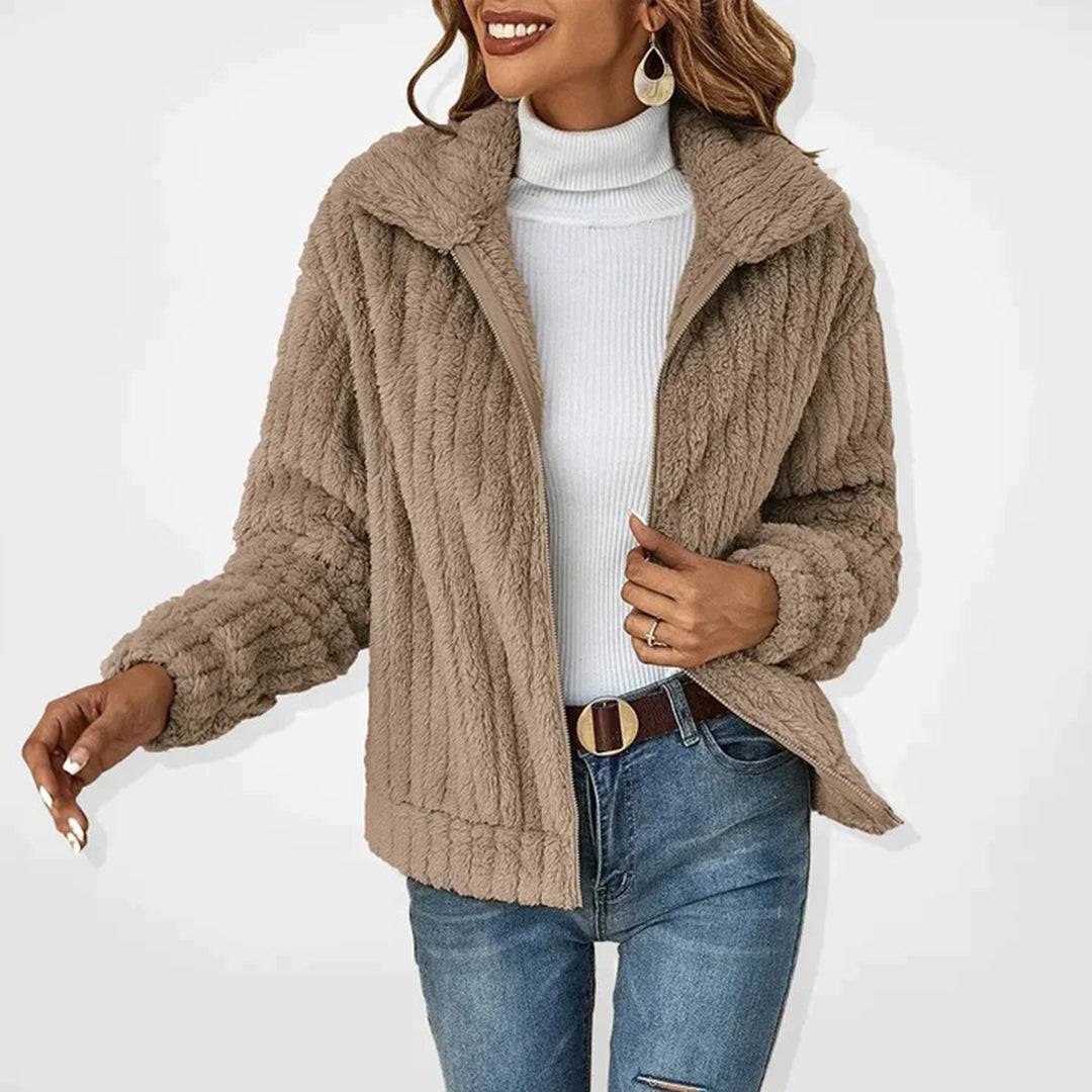 Karin | Stylische Flauschige Jacke Für Damen