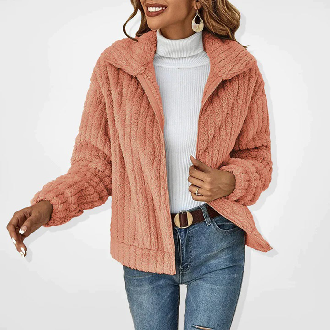 Karin | Stylische Flauschige Jacke Für Damen