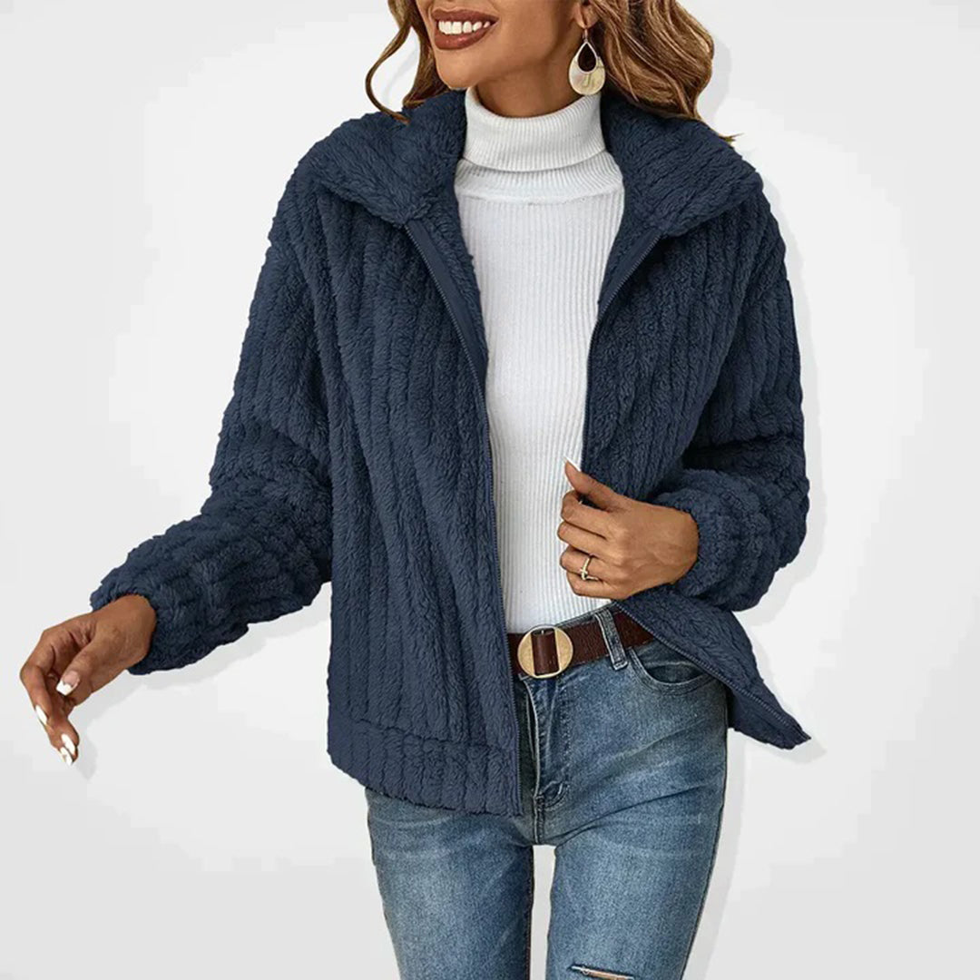 Karin | Stylische Flauschige Jacke Für Damen