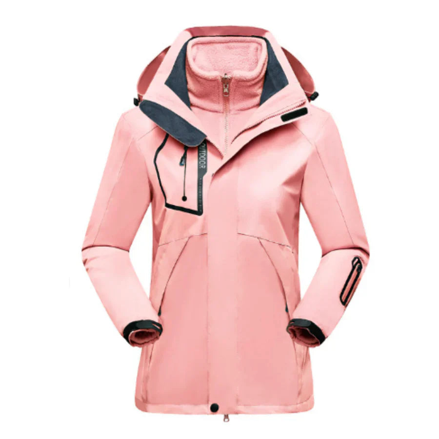 Claudia | Damen Wasserdichte Winterjacke mit Kapuze