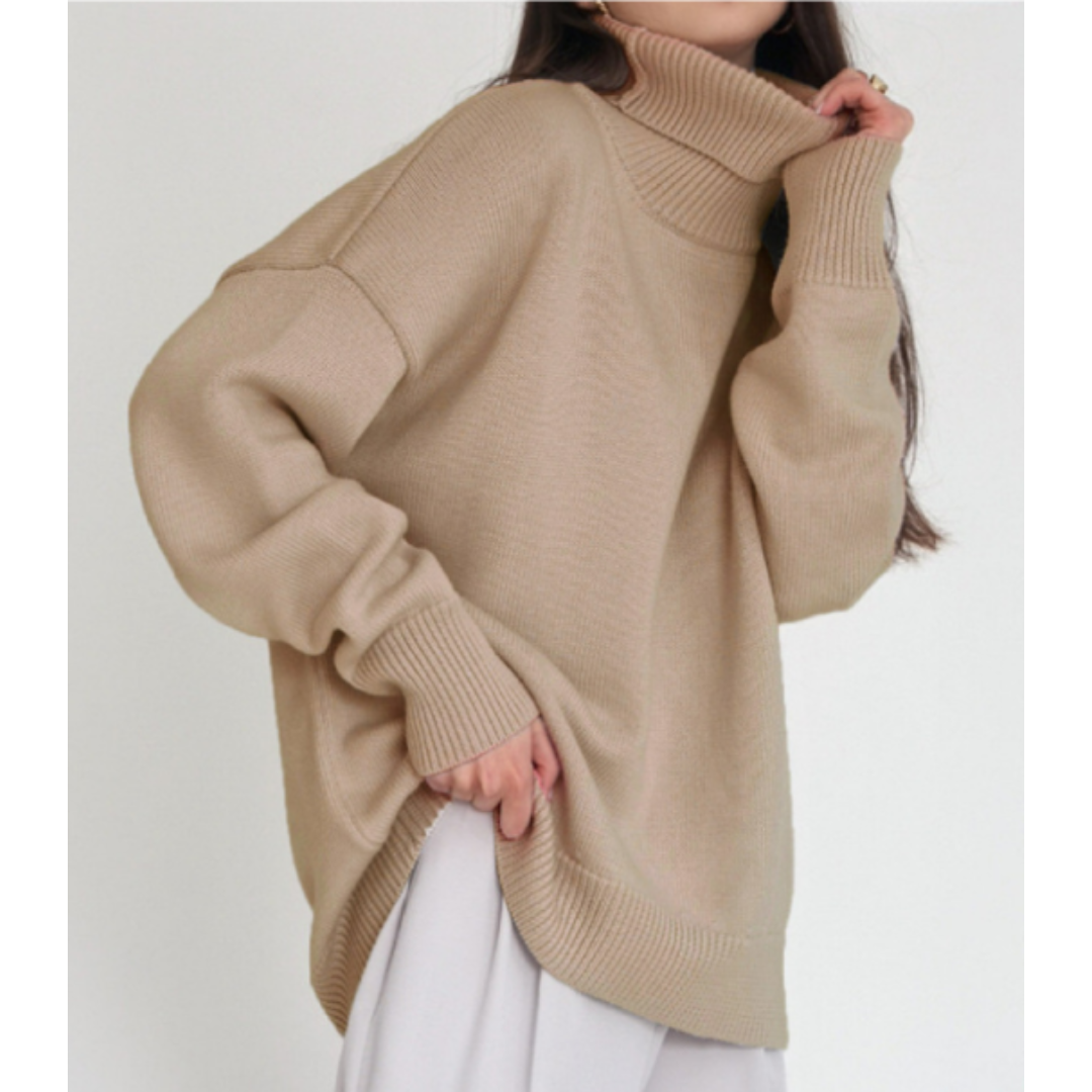 Isabella | Damen Oversize Rollkragenpullover mit lockerer Passform