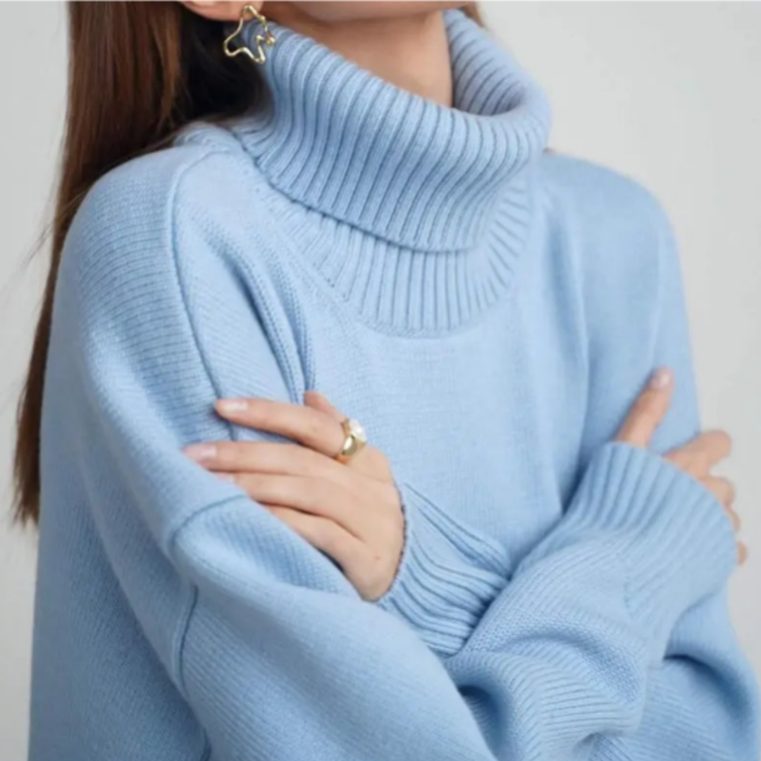 Isabella | Damen Oversize Rollkragenpullover mit lockerer Passform