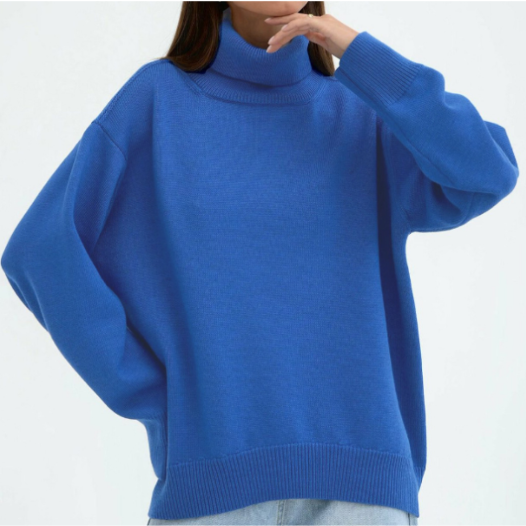 Isabella | Damen Oversize Rollkragenpullover mit lockerer Passform